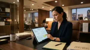Attorney analyzing accident report