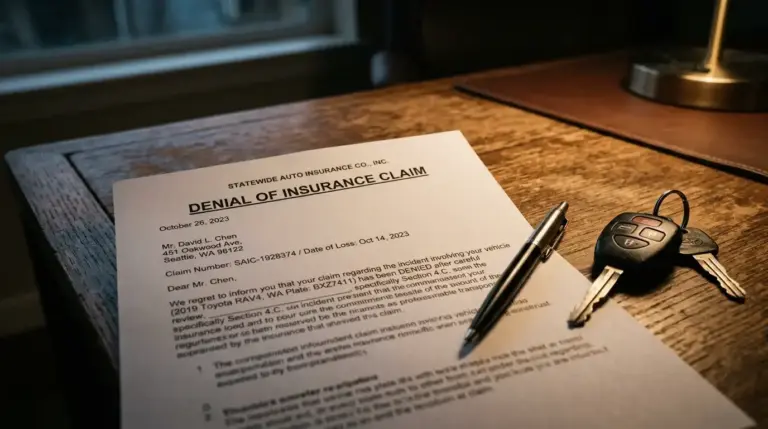 Why Car Accident Insurance Claims Get Denied