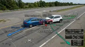 vehicle collision physics diagram